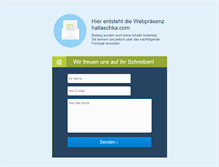 Tablet Screenshot of hallaschka.com